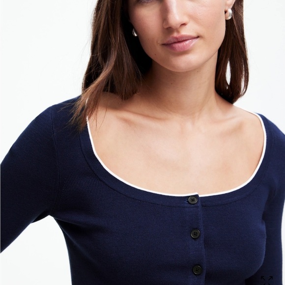 Madewell The Signature Knit Scoopneck Cardigan - Picture 3 of 5